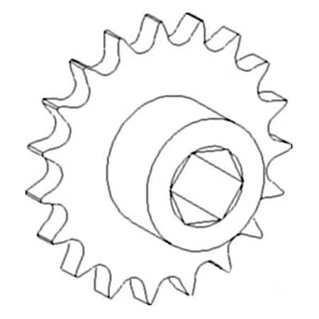 Aftermarket AH130572 Return/Tailings Lower Sprocket Fits John Deere Combine CTS 9400 9450 COH60-0112